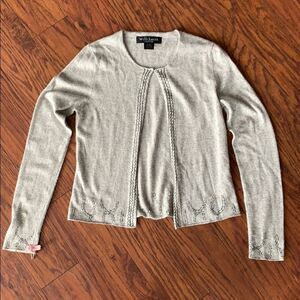 Willi Smith silk angora blend cardigan. Medium